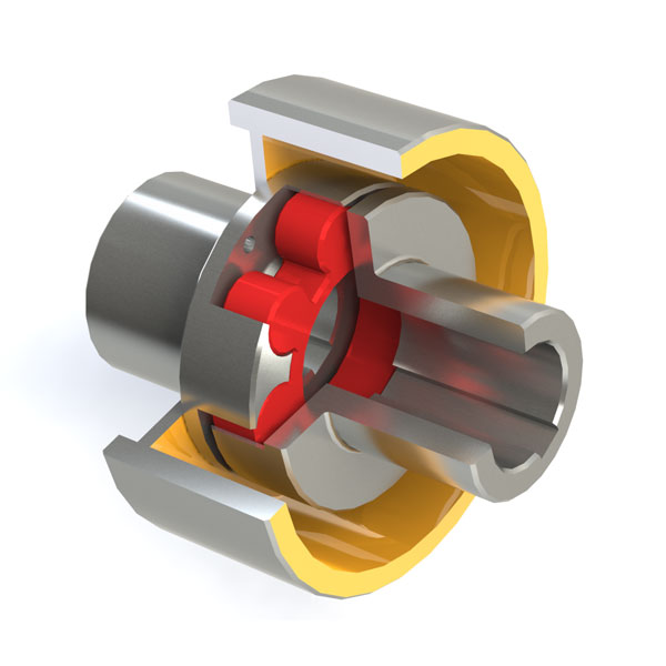 MLL belt brake wheel plum shaped elastic coupling